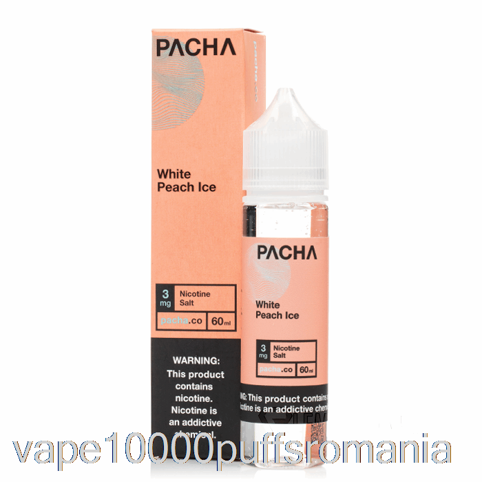 Vape Romania White Peach Ice - Pacha - 60ml 3mg